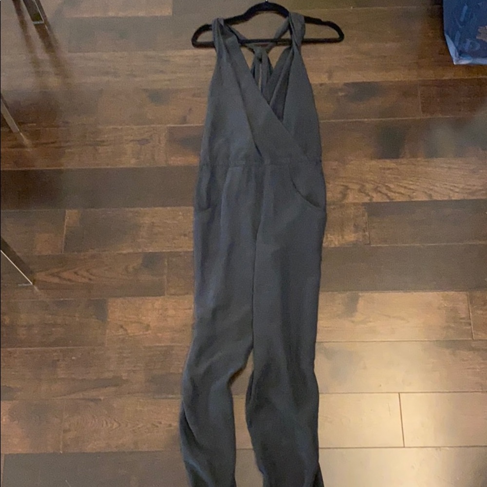 Banana republic black halter jumpsuit